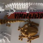 animais articulados engraçados